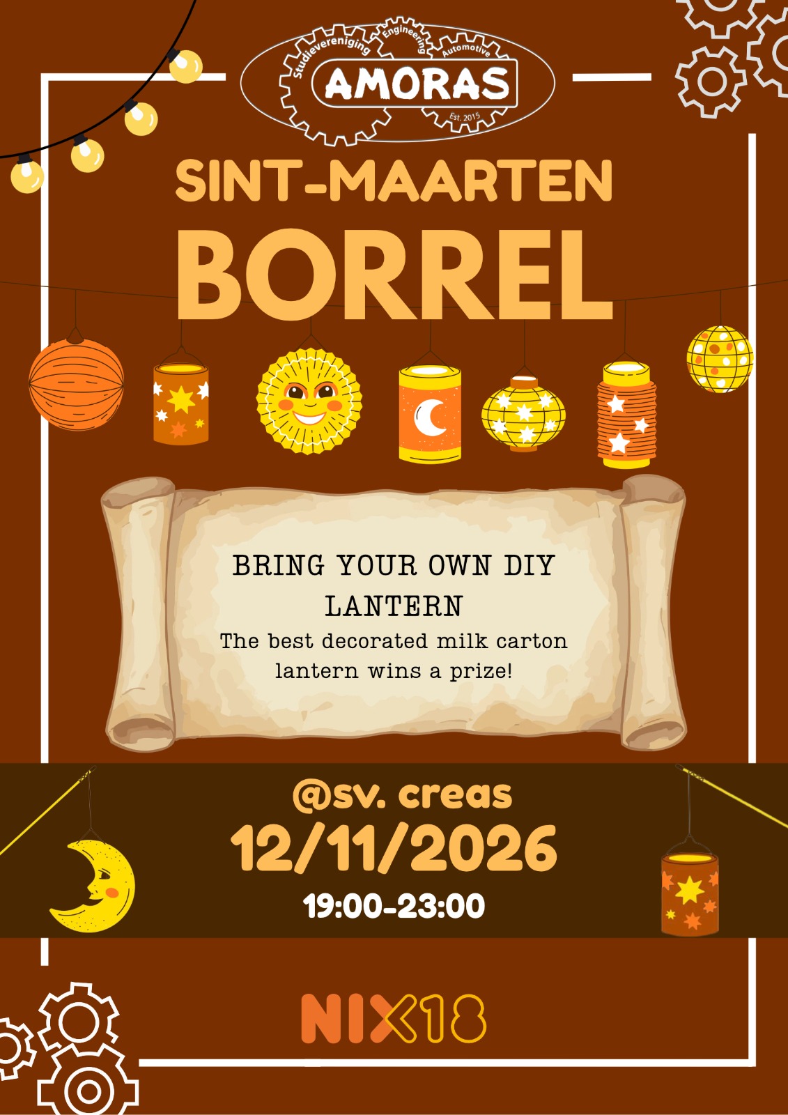 Sint-Maarten borrel poster